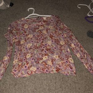 Long sleeve floral top